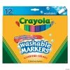 MW 12-Color Bold Crayola® Cone Tip Washable Markers -Creative Activities Sales 12 color bold crayola cone tip washable markers73 44006