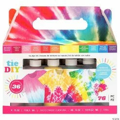 MW American Crafts Tie Dye DIY Kit Vivid 76pc      