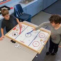 MW GoSports: Ice Pucky Wooden Table Top Hockey Game -Creative Activities Sales gosports ice pucky wooden table top hockey game14097805 a03