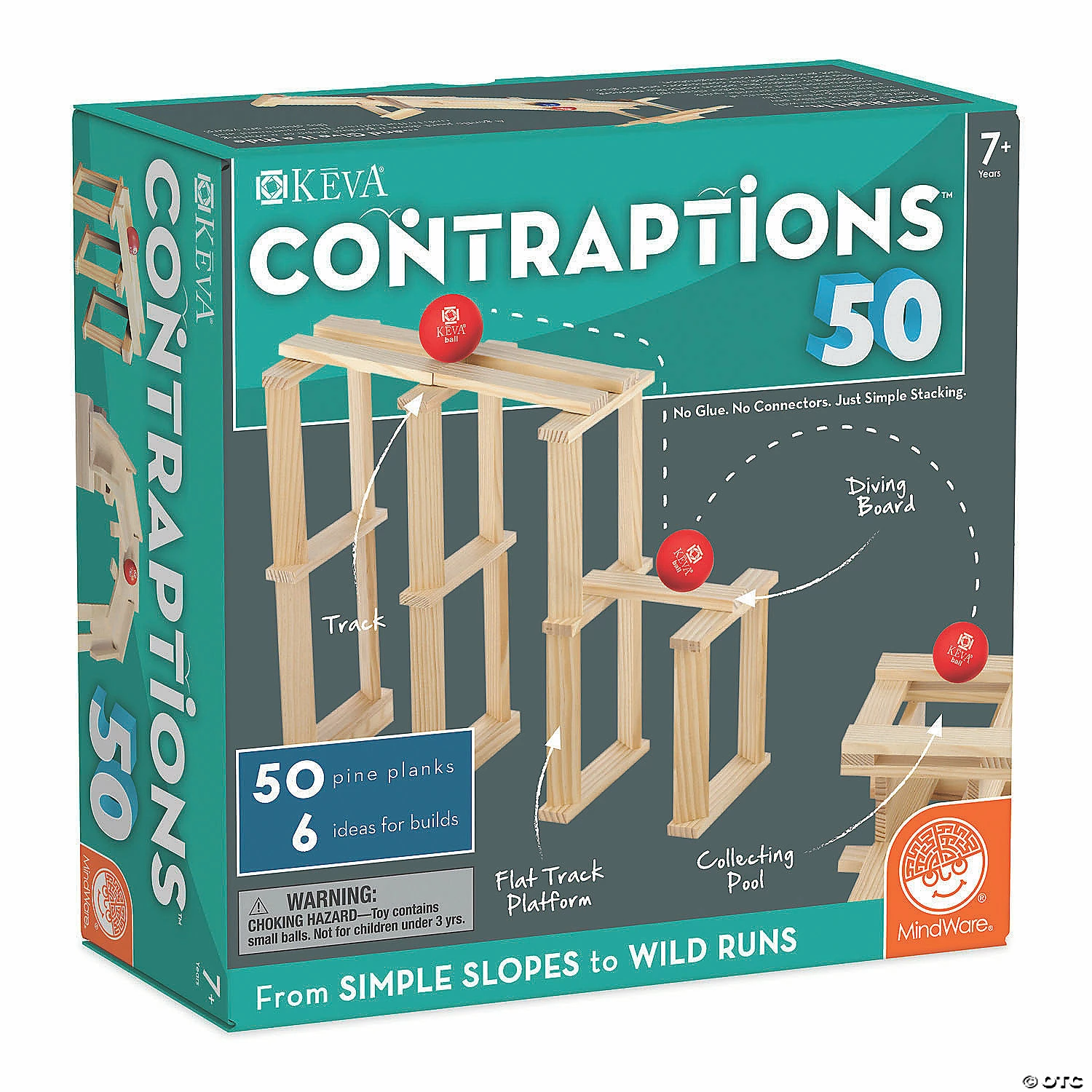 MW KEVA Contraptions 50 Plank Set 3 MW KEVA Contraptions 50 Plank Set