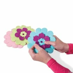 MW MYO Fleece Flower Scarf -Creative Activities Sales myo fleece flower scarf13964516 a02