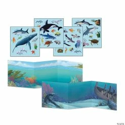 MW Ocean Animals Reusable Sticker Tote -Creative Activities Sales ocean animals reusable sticker totesp62 a01