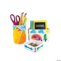 MW Paint Your Own Porcelain: Desk Accessories -Creative Activities Sales paint your own porcelain desk accessories13980304 a02