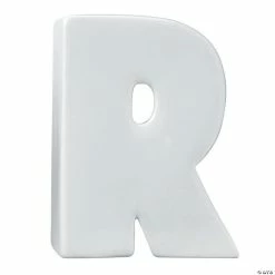 MW Paint Your Own Porcelain Letter R