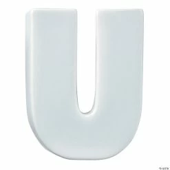 MW Paint Your Own Porcelain Letter U