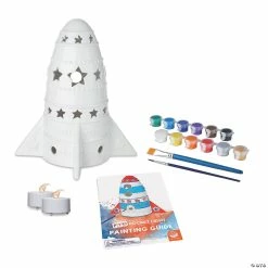 MW Paint Your Own Porcelain Light: Rocket -Creative Activities Sales paint your own porcelain light rocket13947323 a01