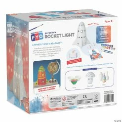 MW Paint Your Own Porcelain Light: Rocket -Creative Activities Sales paint your own porcelain light rocket13947323 a05