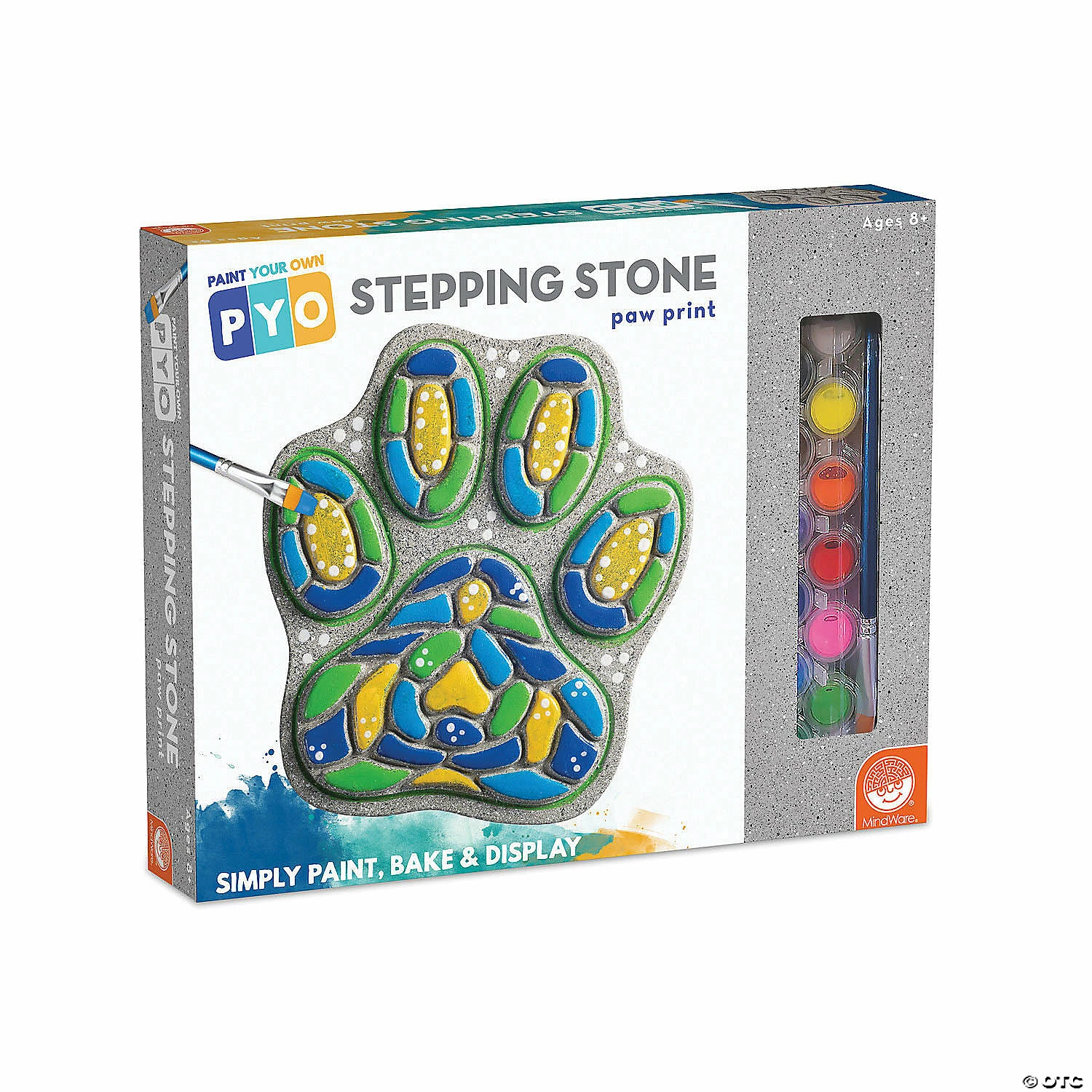 MW Paint Your Own Stepping Stone: Paw Print 4 MW Paint Your Own Stepping Stone: Paw Print - Image 2