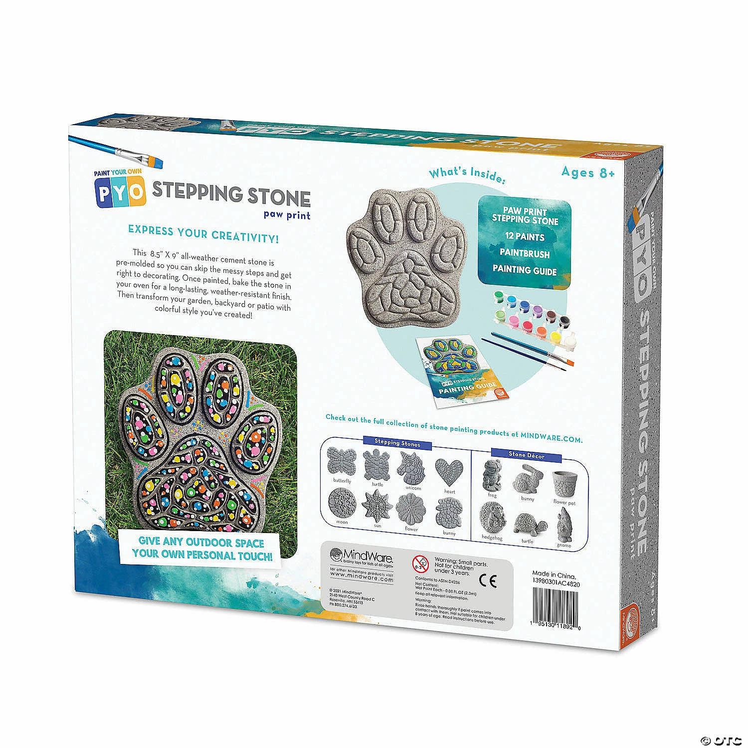 MW Paint Your Own Stepping Stone: Paw Print 7 MW Paint Your Own Stepping Stone: Paw Print - Image 5