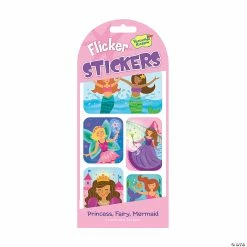 MW Princess, Fairy & Mermaid Flicker Stickers: Pack Of 12