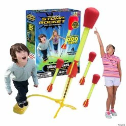 MW The Original Stomp Rocket Ultra Launcher: 4 Rockets