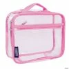 MW Wildkin Clear With Pink Trim Lunch Box