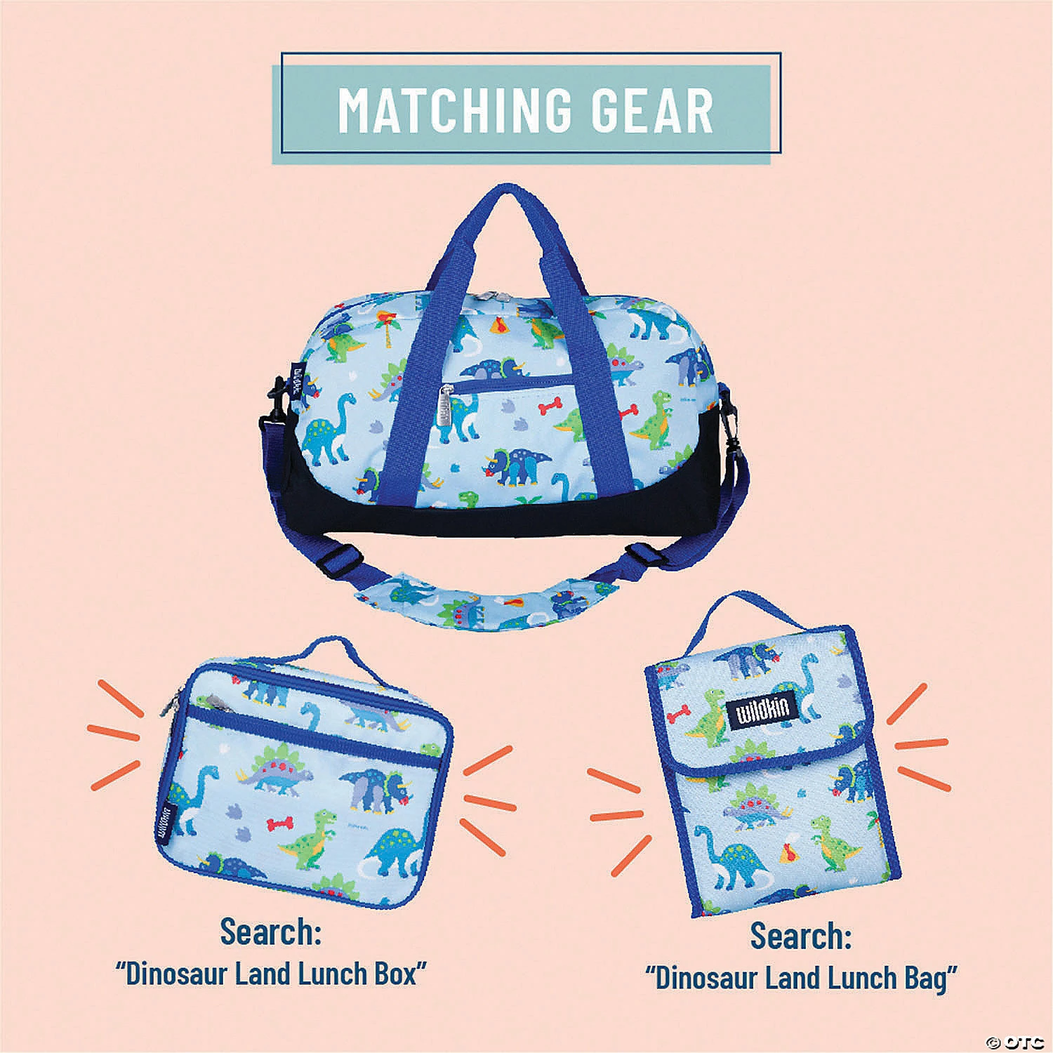 MW Wildkin - Dinosaur Land Overnighter Duffel Bag 5 MW Wildkin - Dinosaur Land Overnighter Duffel Bag - Image 3