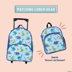 MW Wildkin: Dinosaur Land Rolling Luggage -Creative Activities Sales wildkin dinosaur land rolling luggage14114443 a02