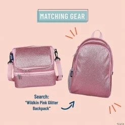 MW Wildkin - Pink Glitter Two Compartment Lunch Bag -Creative Activities Sales wildkin pink glitter two compartment lunch bag14110700 a03