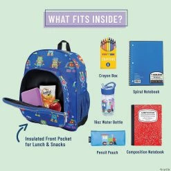 MW Wildkin - Robots 12 Inch Backpack -Creative Activities Sales wildkin robots 12 inch backpack14110650 a02