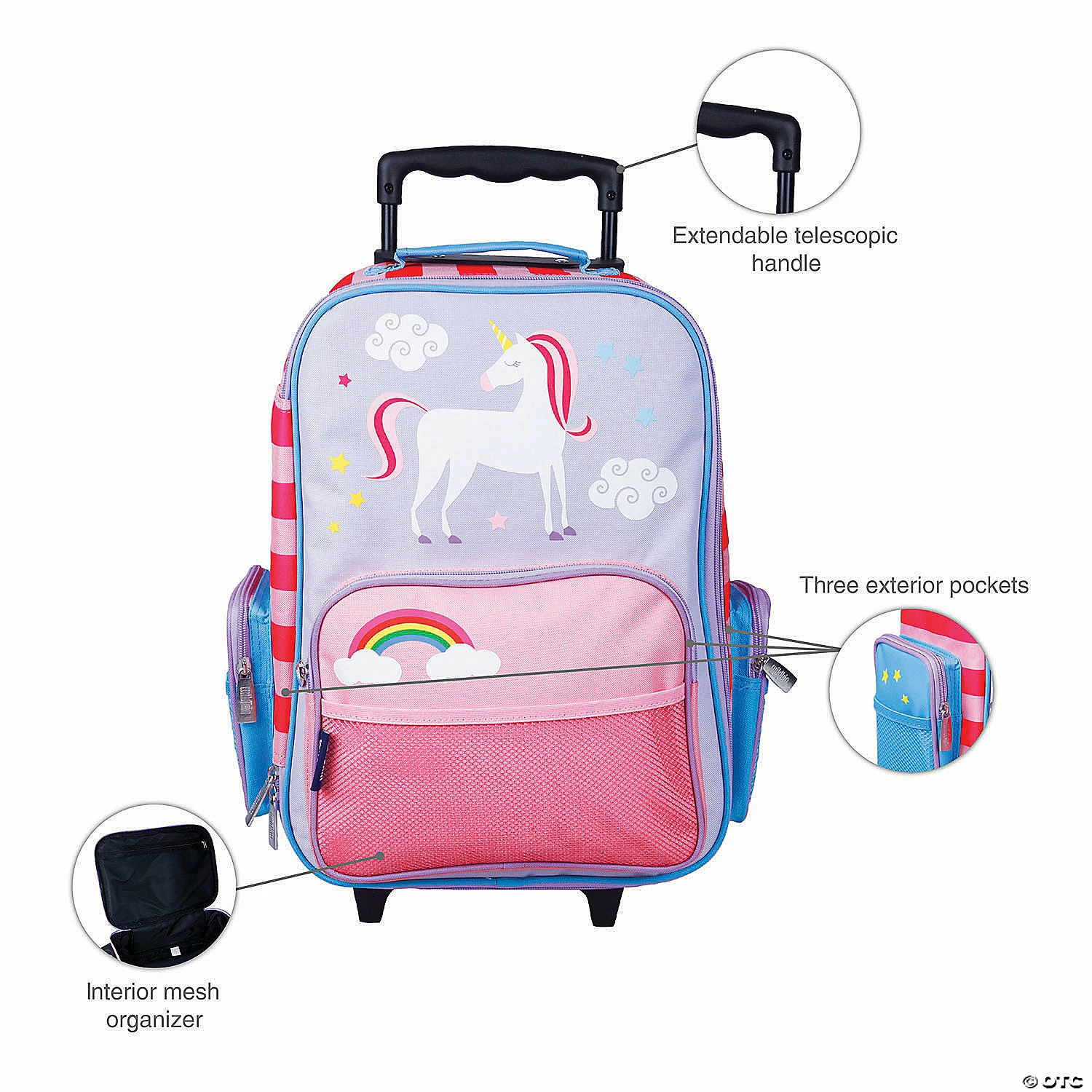 MW Wildkin - Unicorn Rolling Suitcase 7 MW Wildkin - Unicorn Rolling Suitcase - Image 5